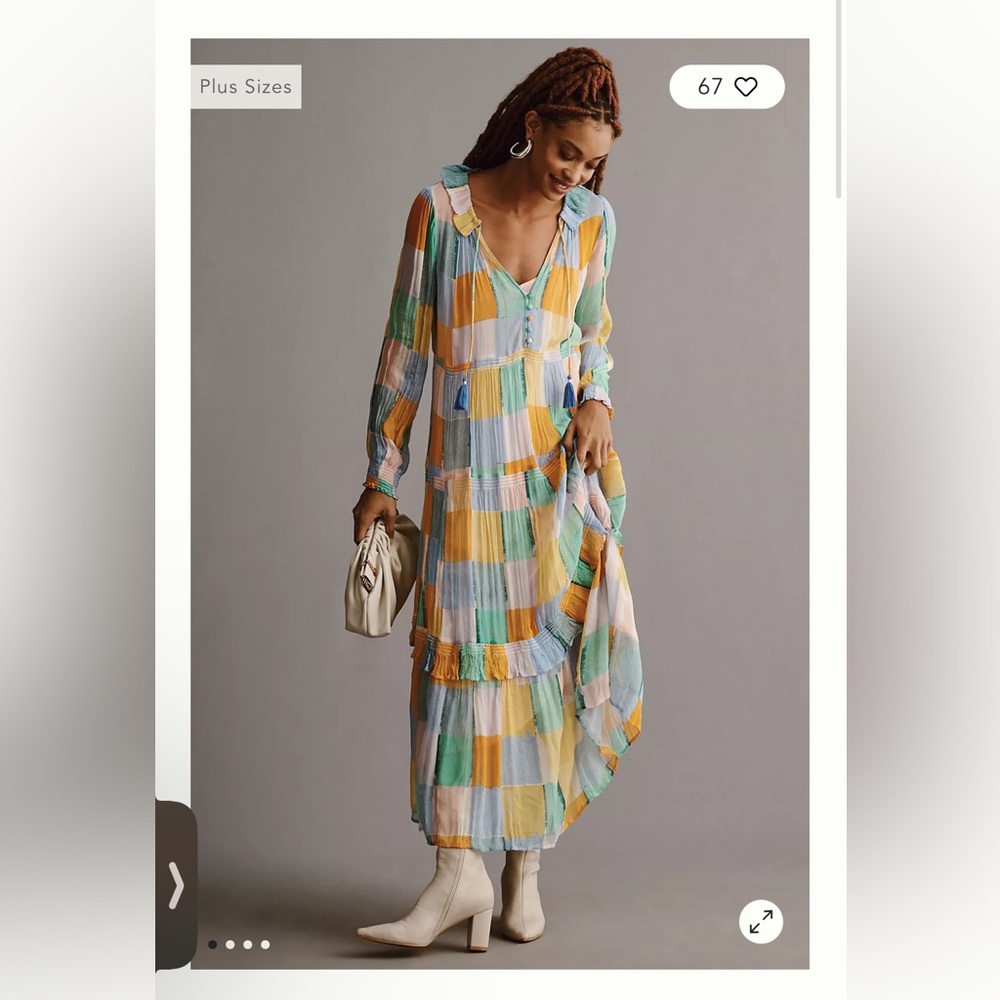 The Marais Printed Chiffon Maxi Dress